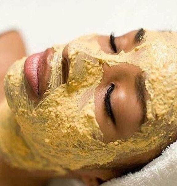 Ginger mask with lifting effect